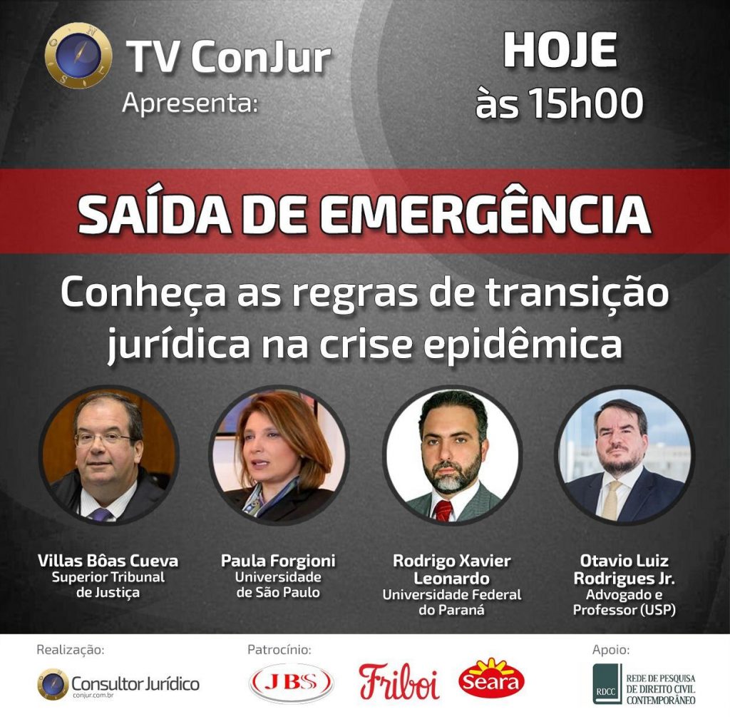 Juristas discutem reflexos da pandemia nos contratos empresariais