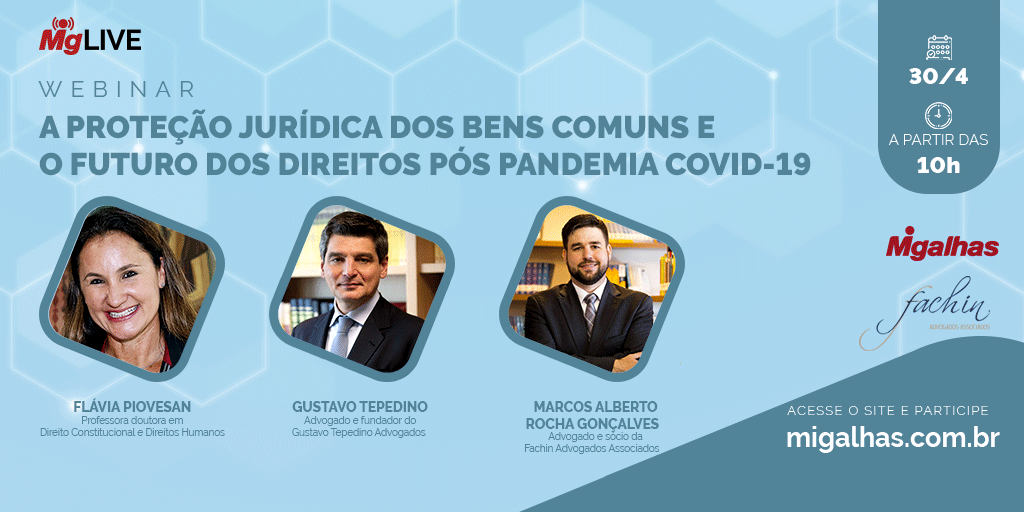 WEBINAR - A proteção jurídica dos Bens Comuns e o futuro dos direitos pós pandemia covid-19