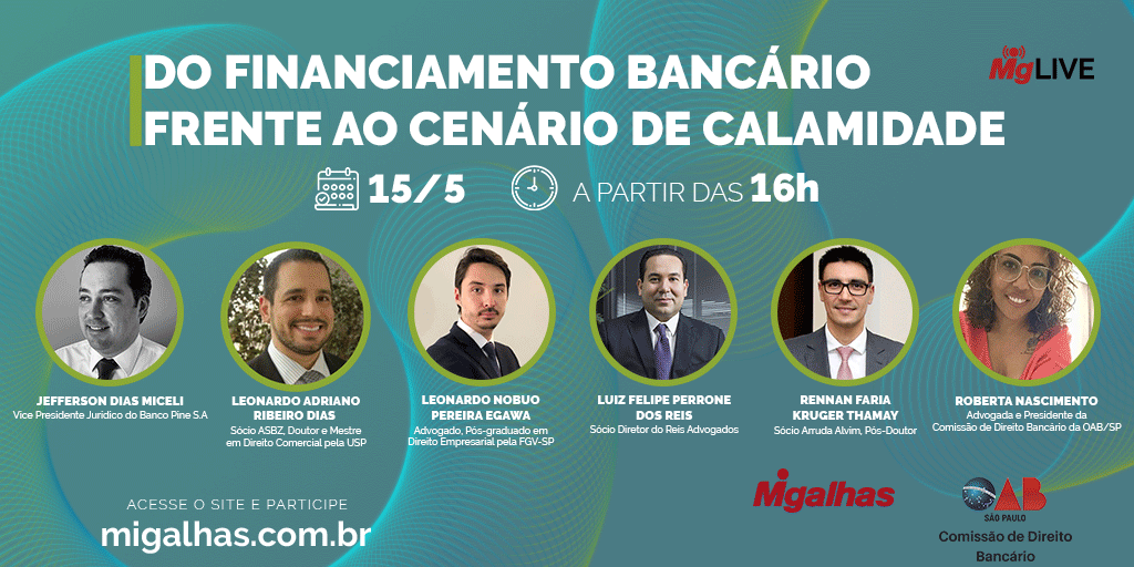 WEBINAR - Do Financiamento Bancário Frente ao Cenário de Calamidade